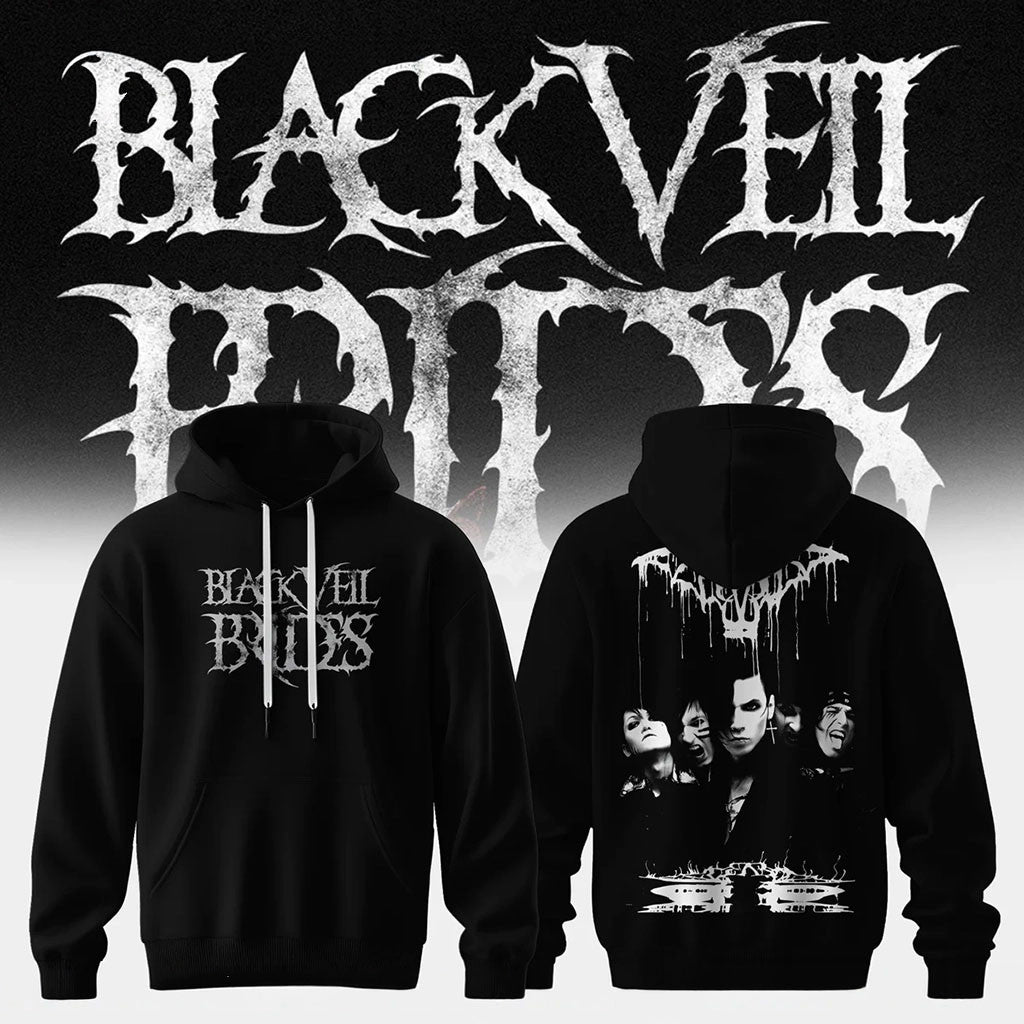 Black Veil Brides Merch Vindica Tour 2026 Dark Portrait Hoodie BVB Band Fan Gifts - Merchluma