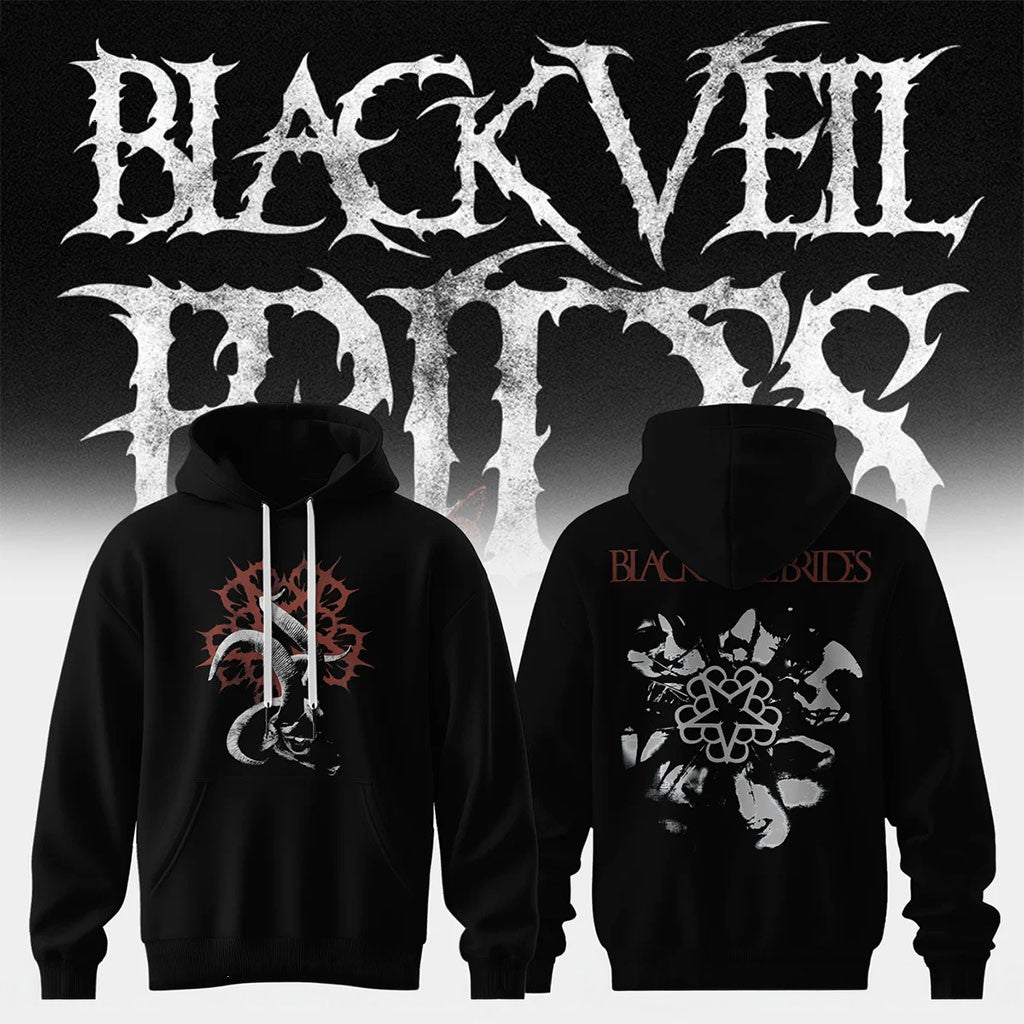 Black Veil Brides Merch Vindica Tour 2026 Devil Horns Hoodie BVB Band Hoodie Rock Music Fan Gift - Merchluma