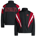 Nebraska Huskers Merch 2026 Nebraska Huskers Our Red Burns Brighter Zip Jacket Black Gifts - Merchluma