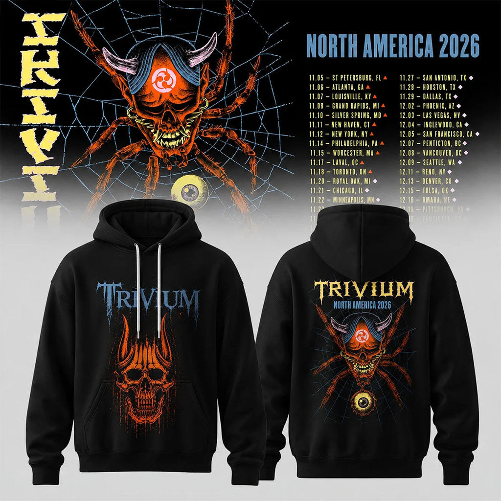 Trivium Merch North America Tour 2026 Hoodie Heavy Metal Band Gear Music Gift Ideas For Guys - Merchluma