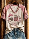 Dolly Parton Merch Forever Country 1946 2026 V-Neck Shirt RIP Dolly Parton Merch Fan Gifts - Merchluma