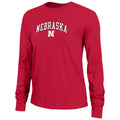 Nebraska Huskers Volleyball Merch 2026 Nebraska Champion Arch Over Logo Long Sleeve Shirt - Merchluma