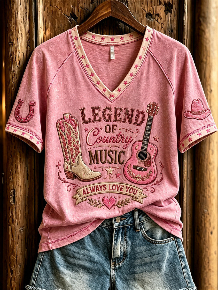 Dolly Parton Merch Legend Of Country Music V-Neck Shirt Always Love You Shirt Memorial Gifts - Merchluma