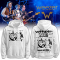 Weezer The Gathering World Tour Hoodie White Weezer Merch Gifts For Concert Lover - Merchluma