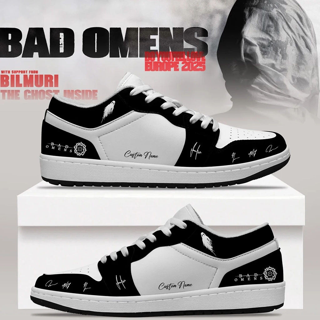 Personalized Bad Omens Merch Do You Feel Love Tour Sneakers Gift Ideas For Music Lovers - Merchluma