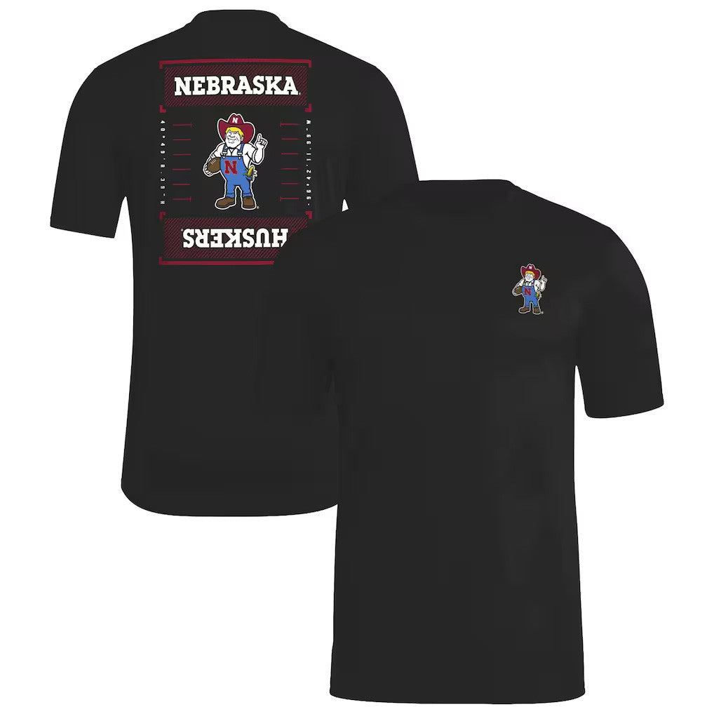 Nebraska Huskers Merch 2026 Nebraska Huskers Locker Football Icon Pre-Game T-Shirt Black - Merchluma