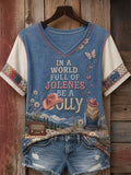 Dolly Parton Merch In A World Full Of Jolenes Be A Dolly V-Neck Shirt RIP Queen Of Country Tee - Merchluma