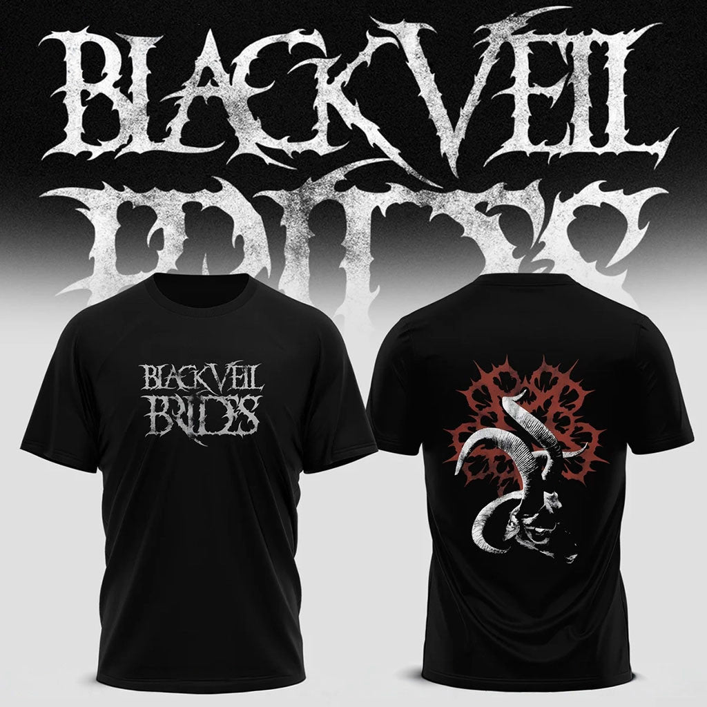 Black Veil Brides Merch Vindica Tour 2026 Crimson Devil T-Shirt BVB Band Shirt Fan Gift - Merchluma