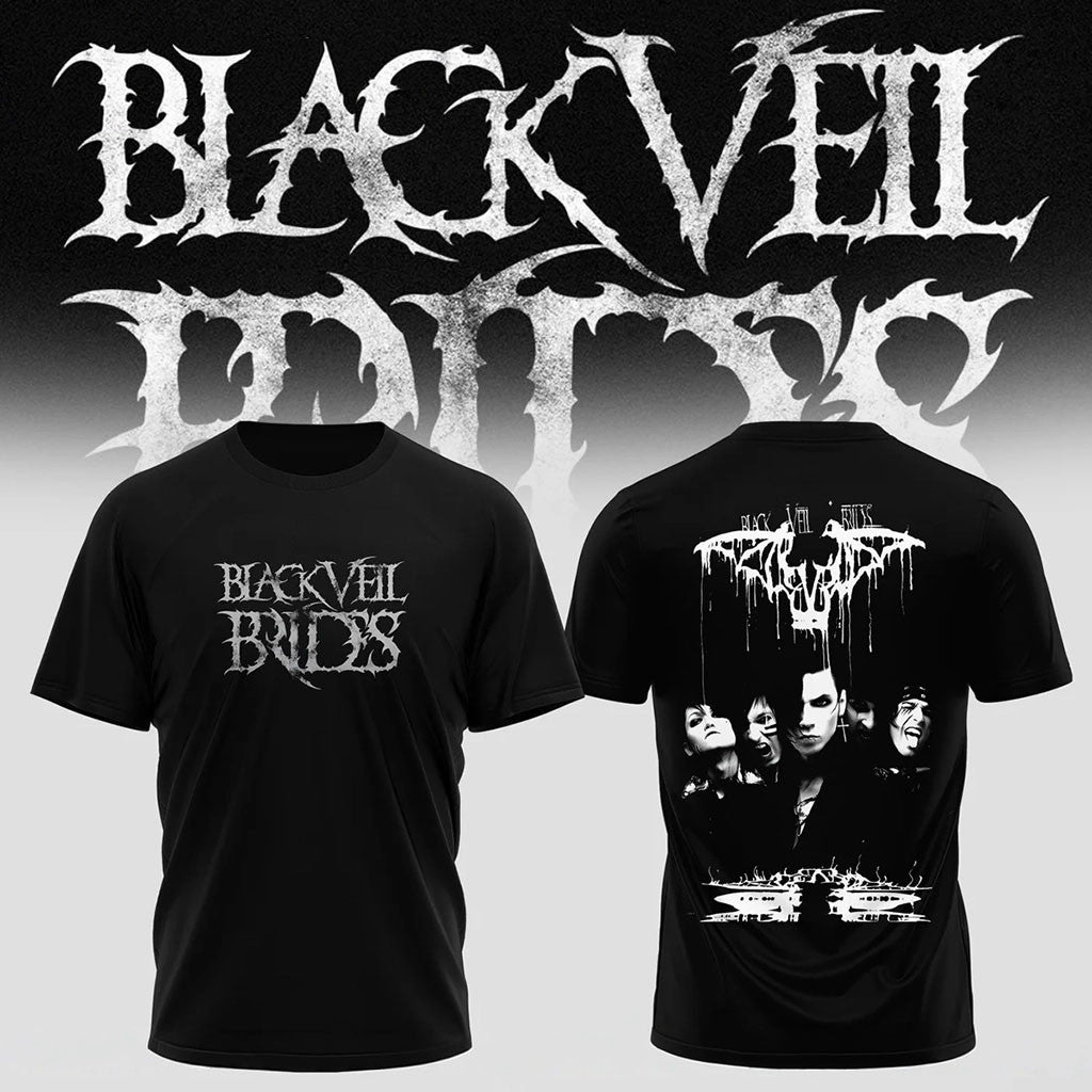 Black Veil Brides Merch Vindica Tour 2026 Dark Portrait Shirt BVB Band Tee Rock Music Fan Gift - Merchluma