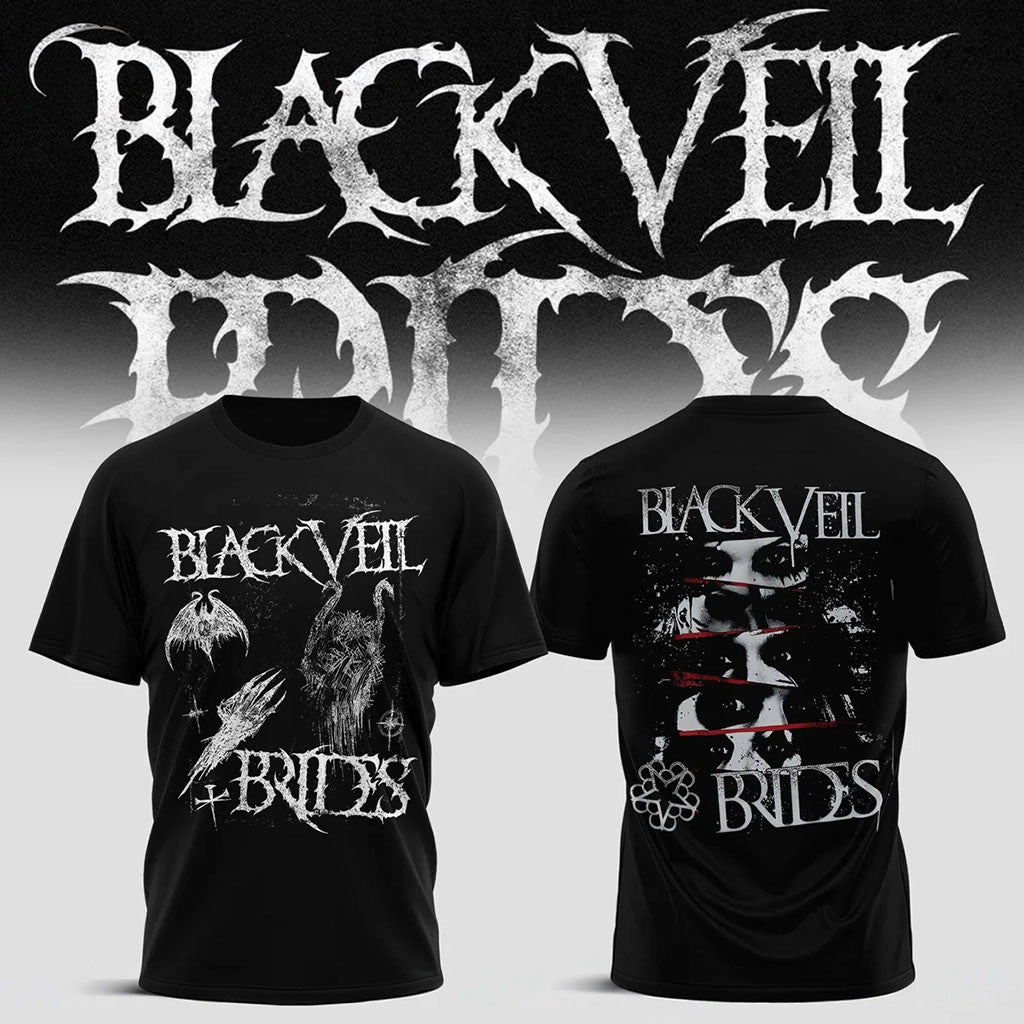 Black Veil Brides Merch Vindica Tour 2026 Gothic Vision T-Shirt BVB Band Shirt Rock Lovers Gift - Merchluma