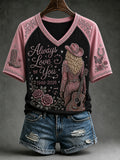 RIP Dolly Parton Merch Always Love You V-Neck Shirt 1946 2026 Merch Gift For Music Fans - Merchluma