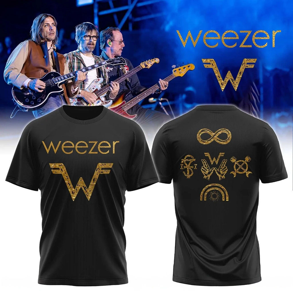 Weezer The Gathering World Tour Shirt Black Weezer Merch Gifts For Music Lovers - Merchluma