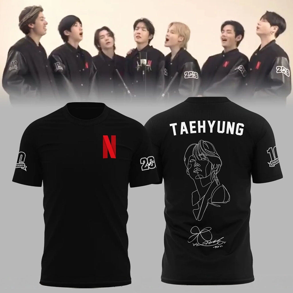 BTS Taehyung V 10th Anniversary T-Shirt V Merch Gift For BTS Fans - Merchluma