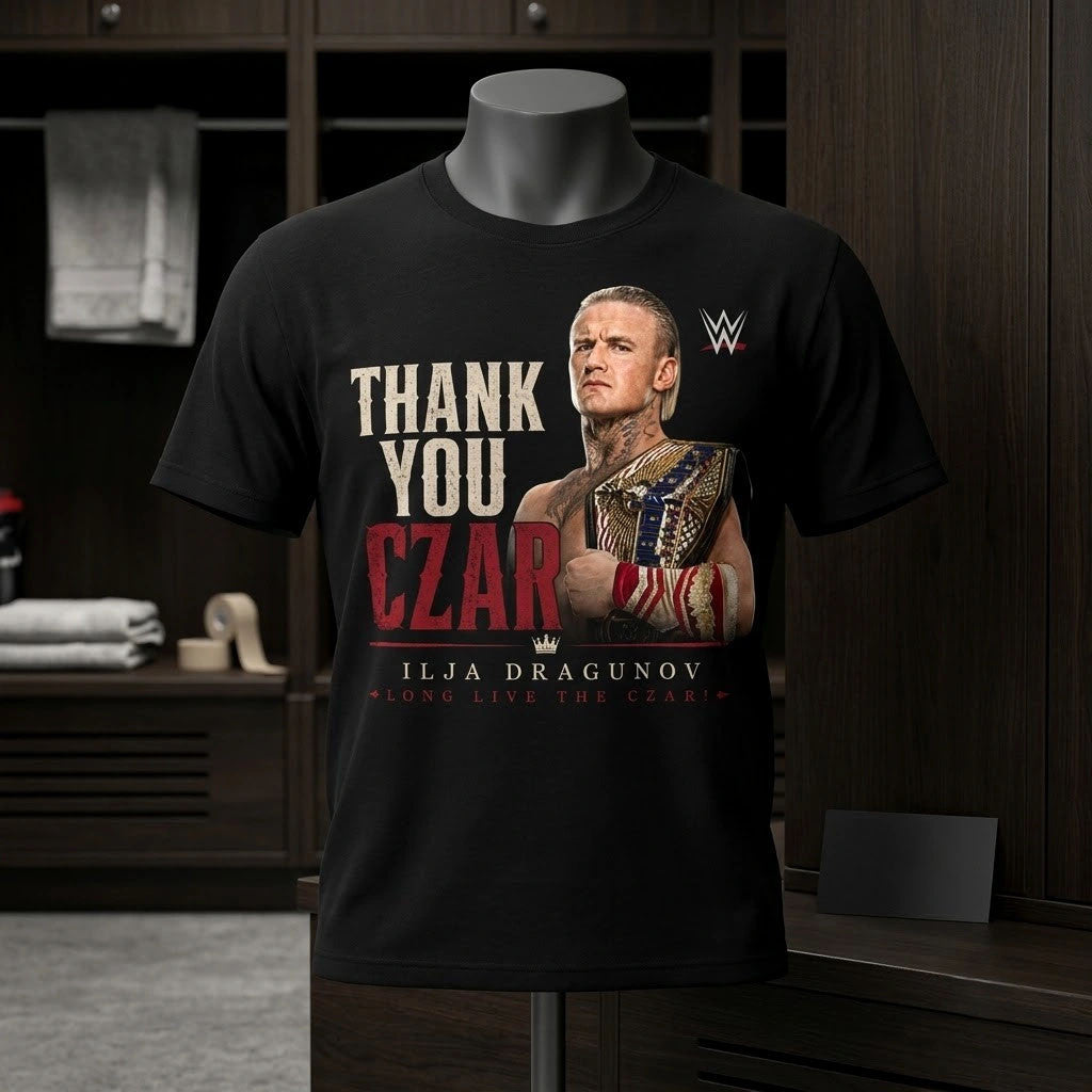 Ilja Dragunov Thank You Czar The Mad Dragon T-Shirt Ilja Dragunov Merch Gifts For Wrestler Fan - Merchluma