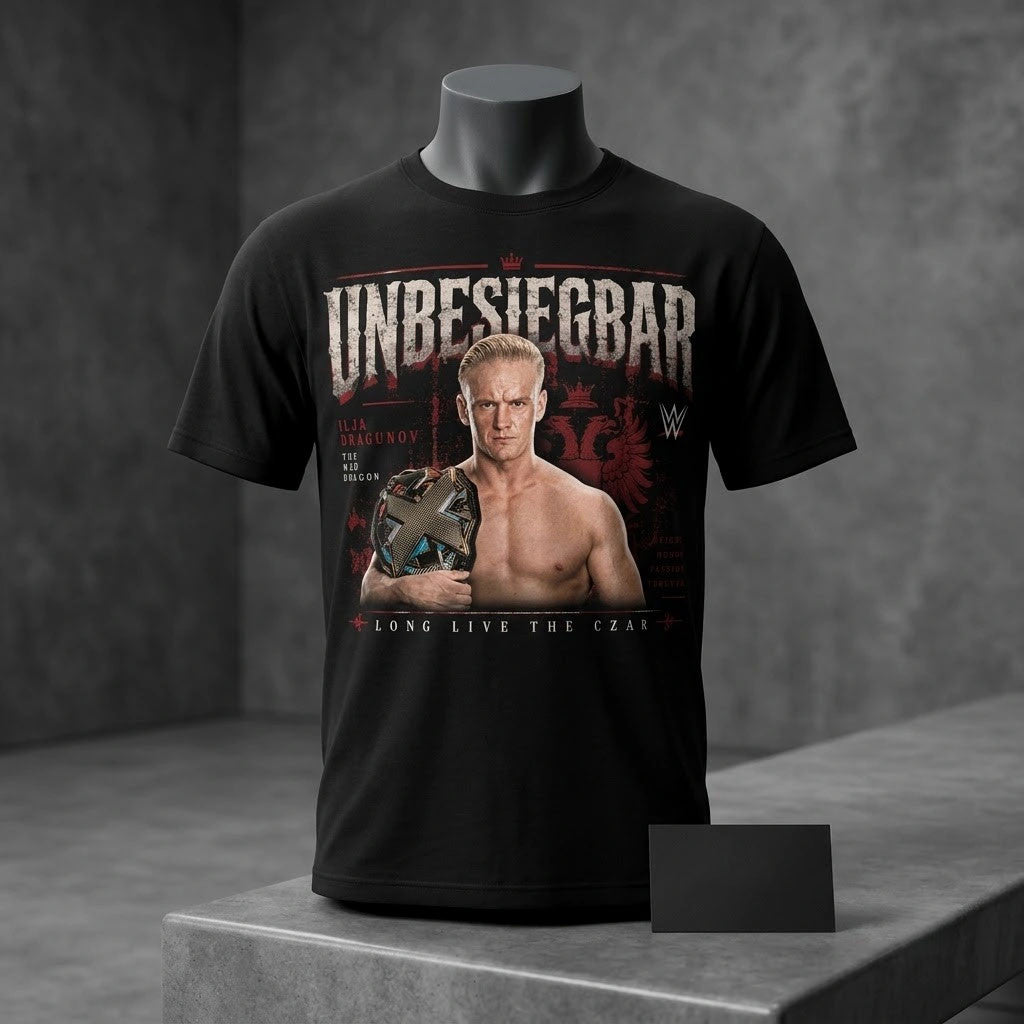 Ilja Dragunov Unbesiegbar The Mad Dragon Farewell T-Shirt Ilja Dragunov Merch Gifts For Him - Merchluma