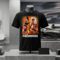 Lando Norris McLaren Racing Photo Collage Graphic T-Shirt Lando Norris Merch Racing Fans Gifts - Merchluma