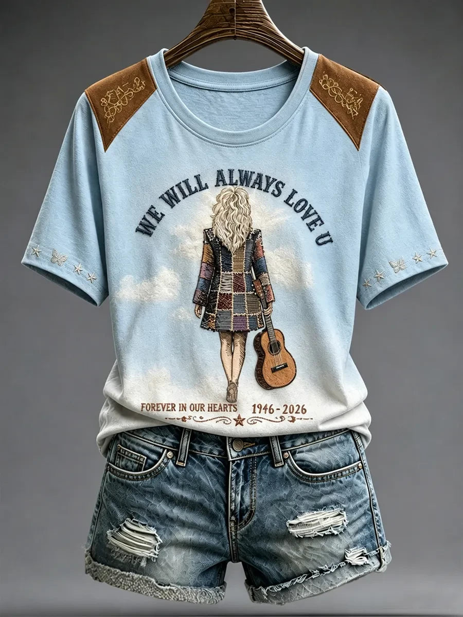 Dolly Parton Merch 1946 2026 We Will Always Love You T-Shirt Forever In Our Heart Memorial Gift - Merchluma