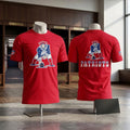 New England Patriots Merch Retro Pat Patriot Throwback Logo Red T-Shirt Gifts For Football Fan - Merchluma