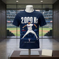 Jacob deGrom Texas Rangers 2000 Strikeouts Milestone T-Shirt Texas Rangers Merch Gift For Fan - Merchluma