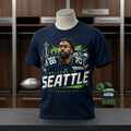 Trevon Diggs Welcome To Seattle Seahawks Navy Blue T-Shirt Trevon Diggs Merch Fans Gifts - Merchluma