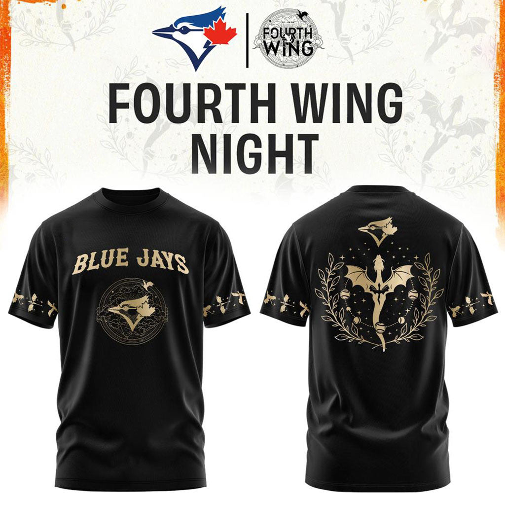 Toronto Blue Jays x Fourth Wing Night T-Shirt Jays Merch Gifts For Baseball Lovers - Merchluma