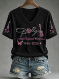 RIP Dolly Parton A True Original Musical V-Neck Shirt 1946 2026 Merch Memorial Gifts - Merchluma