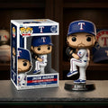 JJacob deGrom Texas Rangers 2000 Strikeouts Pitching Pose Funko Pop Rangers Merch Decor Gifts - Merchluma