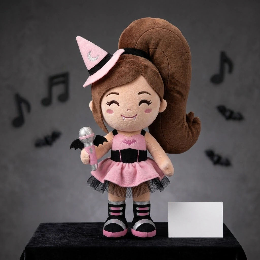 Ariana Grande Pink Witch Halloween Plush Pillow Ariana Grande Merch Halloween Gifts For Fans - Merchluma