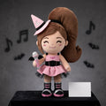 Ariana Grande Pink Witch Halloween Plush Pillow Ariana Grande Merch Halloween Gifts For Fans - Merchluma