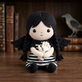 Jenna Ortega Goth Raven Halloween Plush Pillow Jenna Ortega Merch Gifts For Halloween - Merchluma