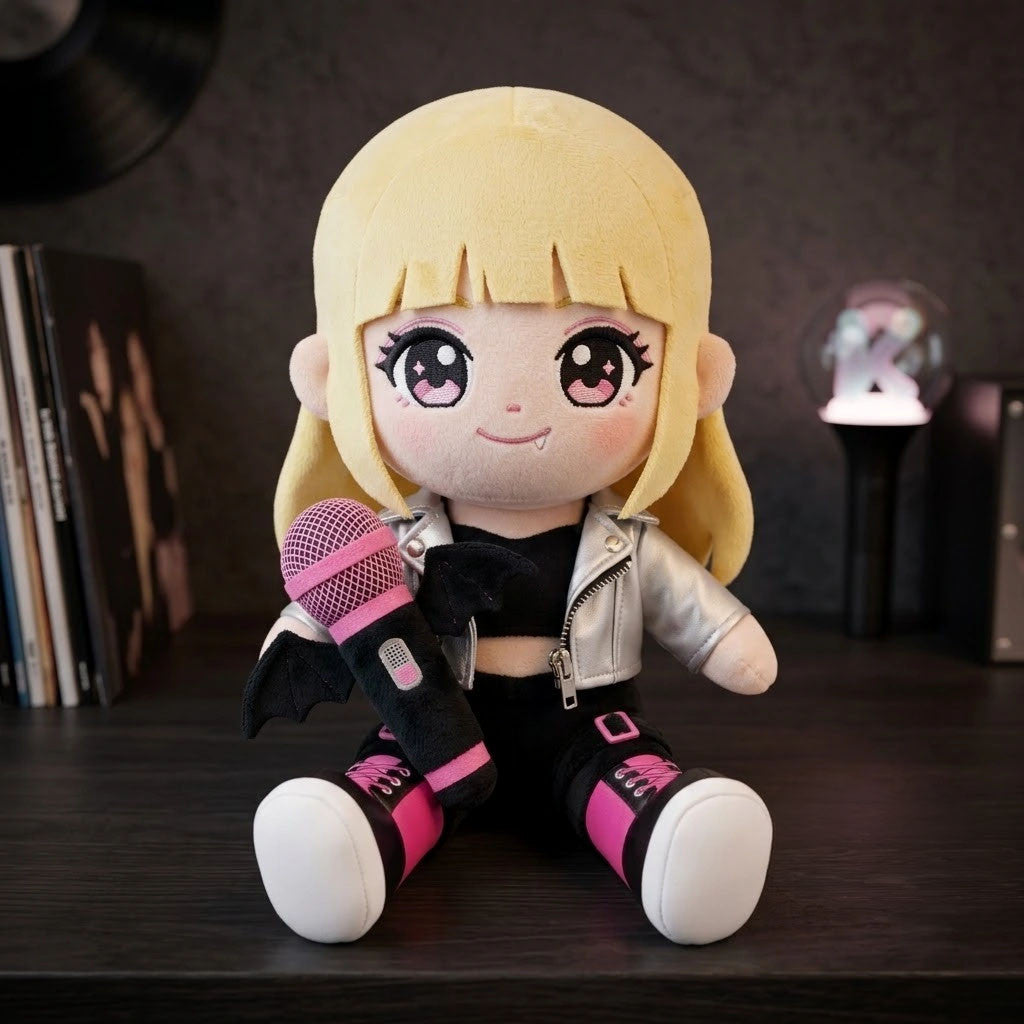 Lisa BLACKPINK Cyberpunk Vampire Halloween Plush Pillow BLACKPINK Merch Sofa Decor - Merchluma