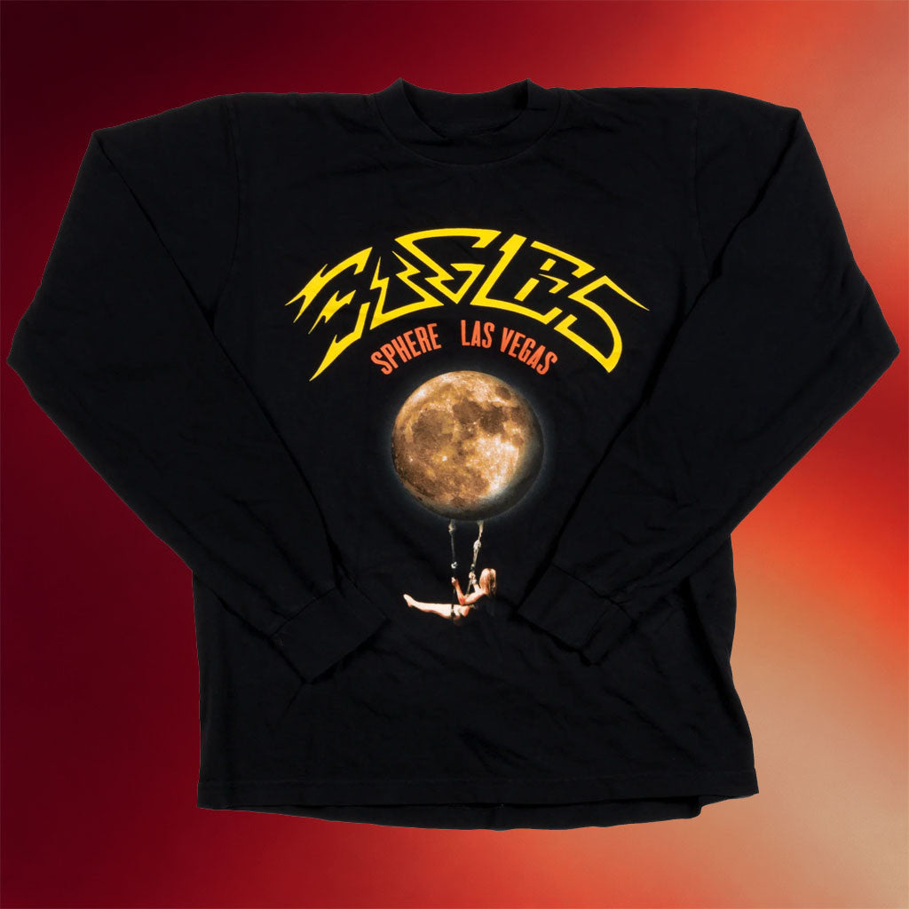 Eagles Band Merch 2026 Sphere Moon Trapeze Long Sleeve Shirt Gift For Rock Lover - Merchluma