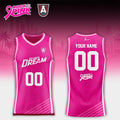 Custom Atlanta Dream x Rock The Pink Night 2026 Basketball Jersey Atlanta Dream Merch Her Gifts - Merchluma