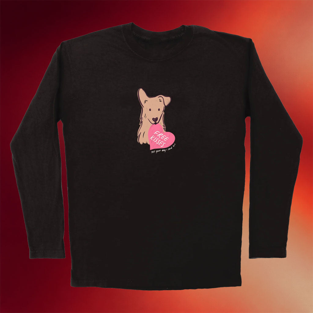 We Rate Dogs Merch Puppy Free Kisses Long Sleeve T-Shirt Tell Your Dog I Said Hi Shirt Gifts - Merchluma