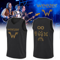 Weezer The Gathering World Tour Basketball Jersey Weezer Merch Rock Band Fan Gift - Merchluma