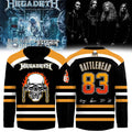Megadeth Rattlehead #83 Hockey Jersey Heavy Metal Band Skull Apparel Megadeth Merch Fan Gifts - Merchluma