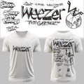 Weezer The Gathering World Wide Signature V-Neck T-Shirt Weezer Merch Gifts For Rock Fan - Merchluma