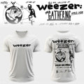 Weezer The Gathering World Wide Signature V-Neck T-Shirt Weezer Merch Rock Fan Gifts - Merchluma