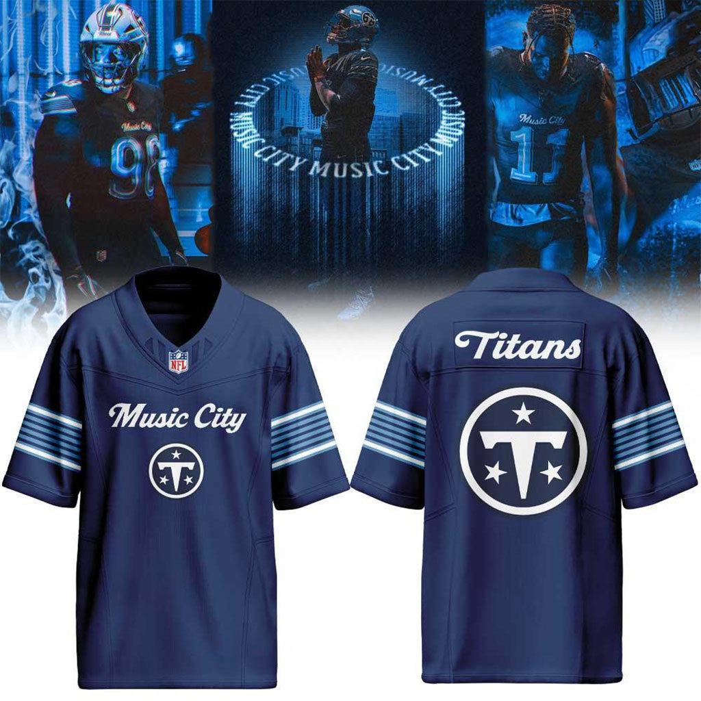 Tennessee Titans 2026 Rivalries Made in the Music City Football Jersey Titans Merch Fan Gear - Merchluma