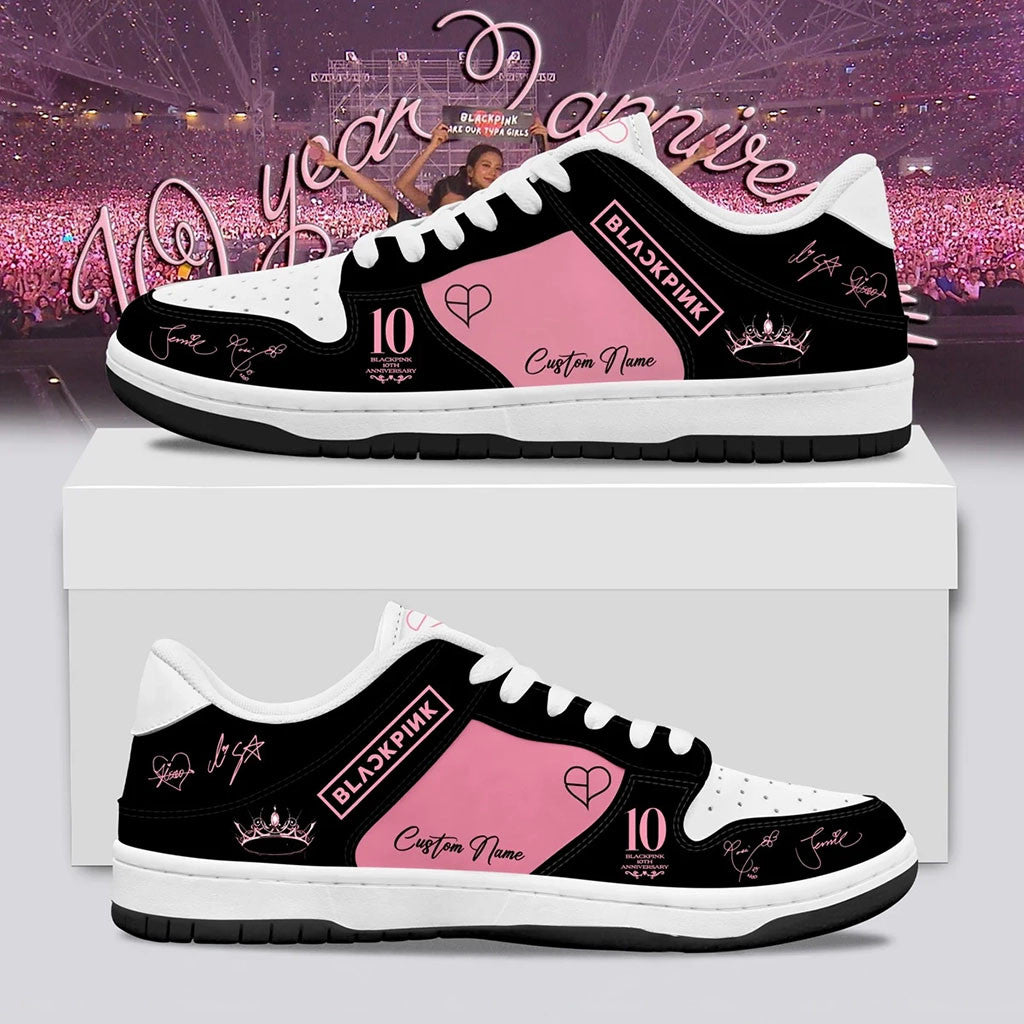 Custom BLACKPINK Merch 10th Anniversary BLACKPINK World Tour 2026 Shoes Gift Ideas For Her - Merchluma
