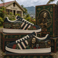 Bob Marley He's From Jamaica The Reggae Rhythm Gave It Away Shoes Bob Marley Merch Fan Gifts - Merchluma