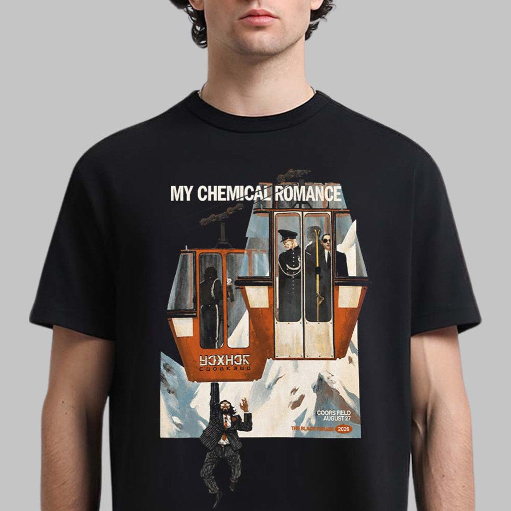 MCR Denver Merch 2026 My Chemical Romance Denver CO City T-Shirt The Black Parade Tour Merch - Merchluma