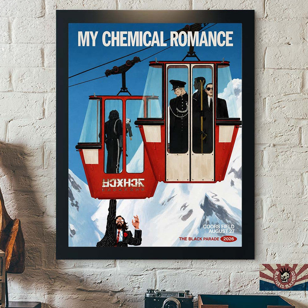 MCR Denver Merch My Chemical Romance The Black Parade Denver CO 2026 City Poster Home Decor - Merchluma
