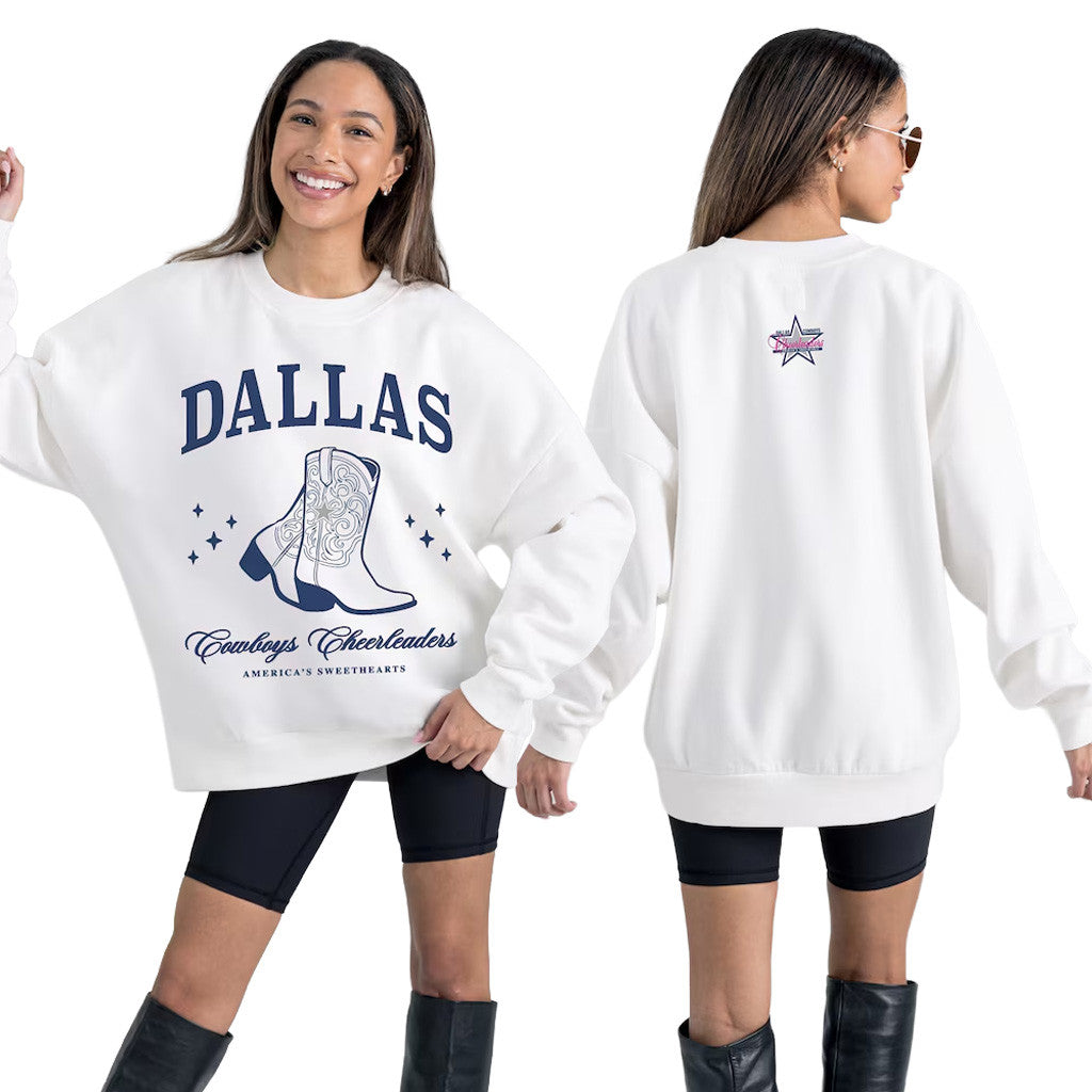 Dallas Cowboys Cheerleaders Merchandise 2026 Dallas Cowboys Cheer Collection Boots Sweatshirt - Merchluma