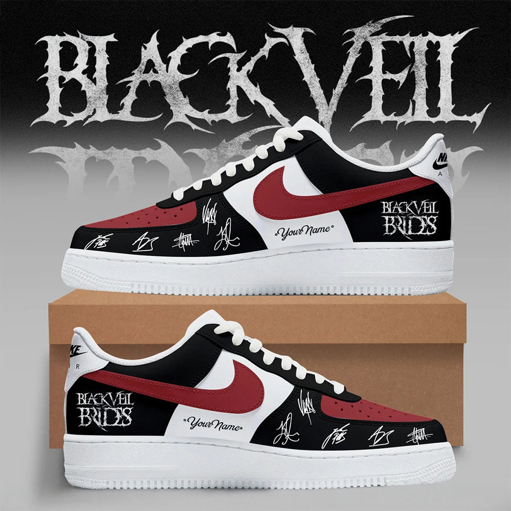 Custom Black Veil Brides Signature Sneakers Vindica Tour 2026 Merch BVB Band Shoes Fan Gift - Merchluma
