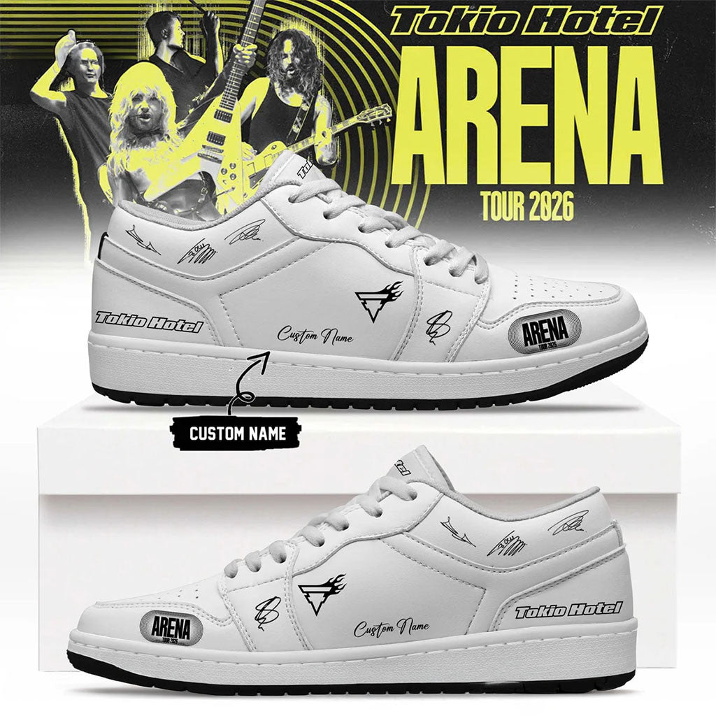 Custom Tokio Hotel ARENA TOUR Signature Shoes Tokio Hotel Merch Birthday Gifts For Music Lovers - Merchluma