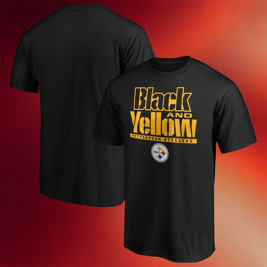Pittsburgh Steelers Merch 2026 Pittsburgh Steelers Hometown Collection T-Shirt Black And Yellow