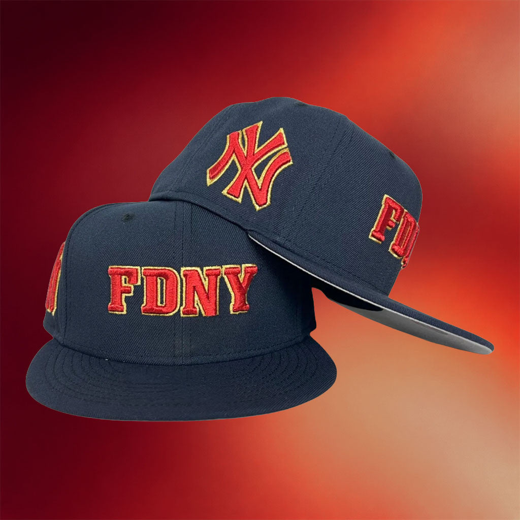 New York Yankees FDNY Hat Logo Fire Department City Of New York New Era Snapback Hat Fan Merch