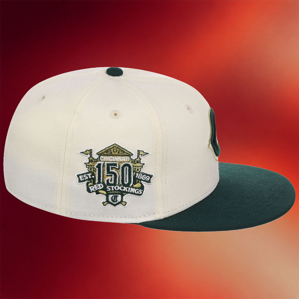 Lids Hat Drop Gilded Ivy Collection Merch Cincinnati Reds New Era Snapback Hat Embroidered