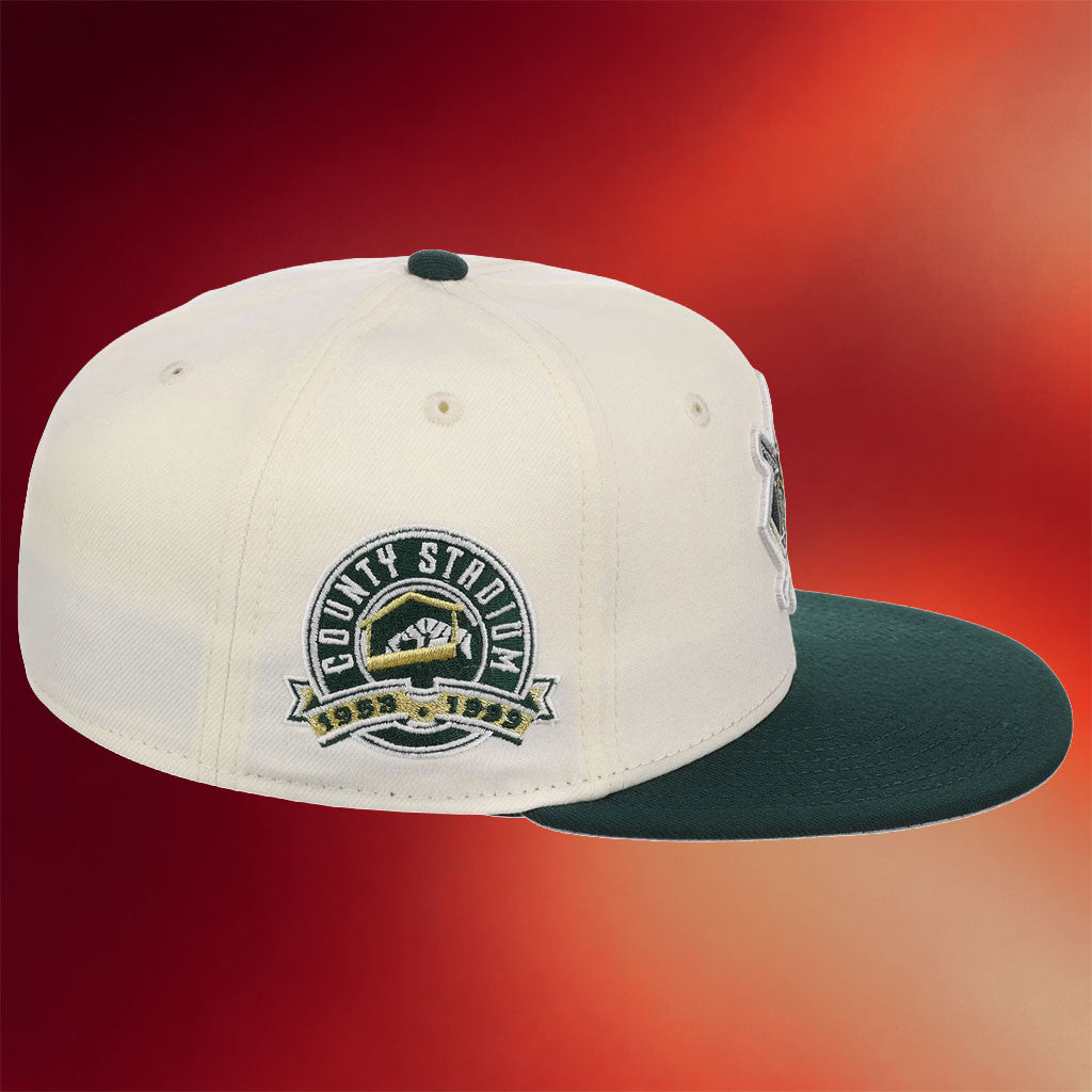 Lids Hat Drop Gilded Ivy Collection Merch Milwaukee Brewers New Era Snapback Hat Embroidered